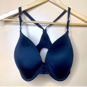 Natori 738271 Smooth Comfort Front Close T Shirt Underwire Bra Black Size 32DDD